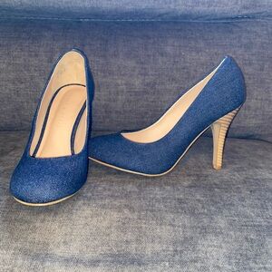 Blue Denim Heels